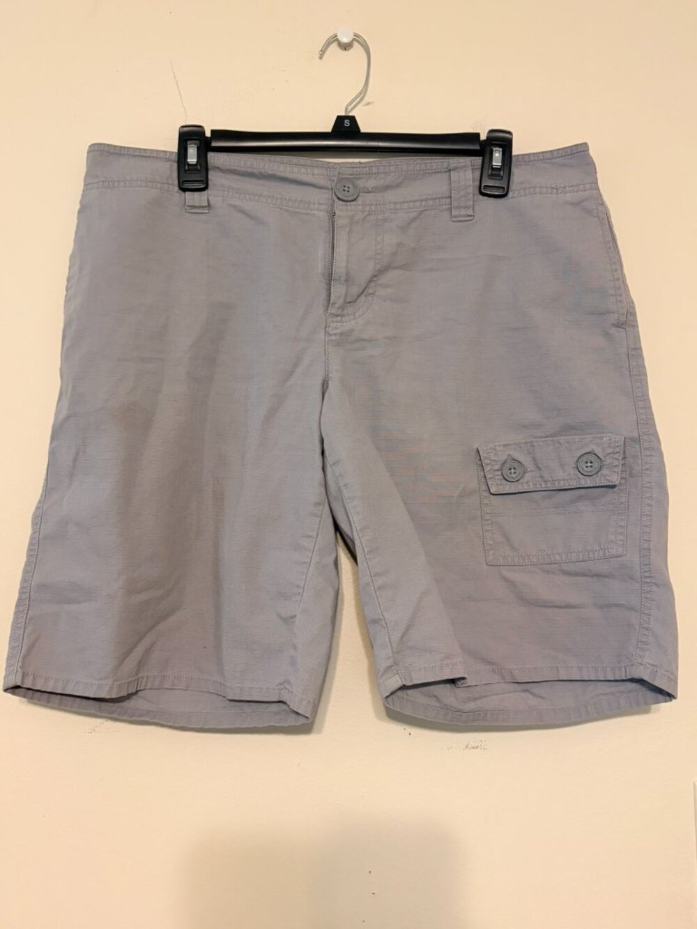 Women's The North Face Gray 5-Pocket Cargo 100% Cotton Shorts Size 14 Long